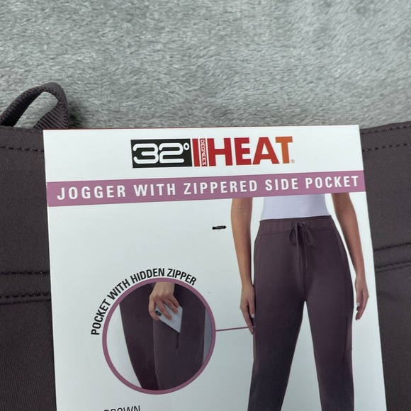 32 Degrees Pants - 32 Degrees Women's M Jogger Brown a2304